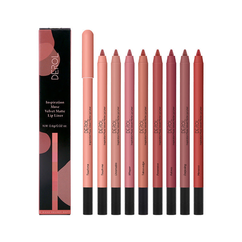 Korean Matte Lip Liner High Shade Velvet Mist Lipstick