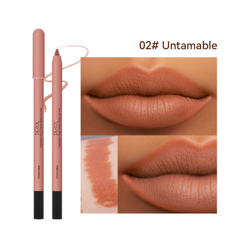 Korean Matte Lip Liner High Shade Velvet Mist Lipstick