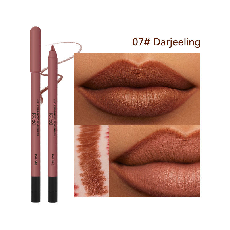Korean Matte Lip Liner High Shade Velvet Mist Lipstick