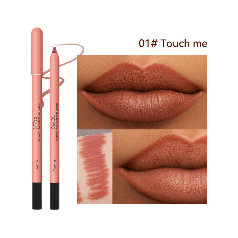 Korean Matte Lip Liner High Shade Velvet Mist Lipstick