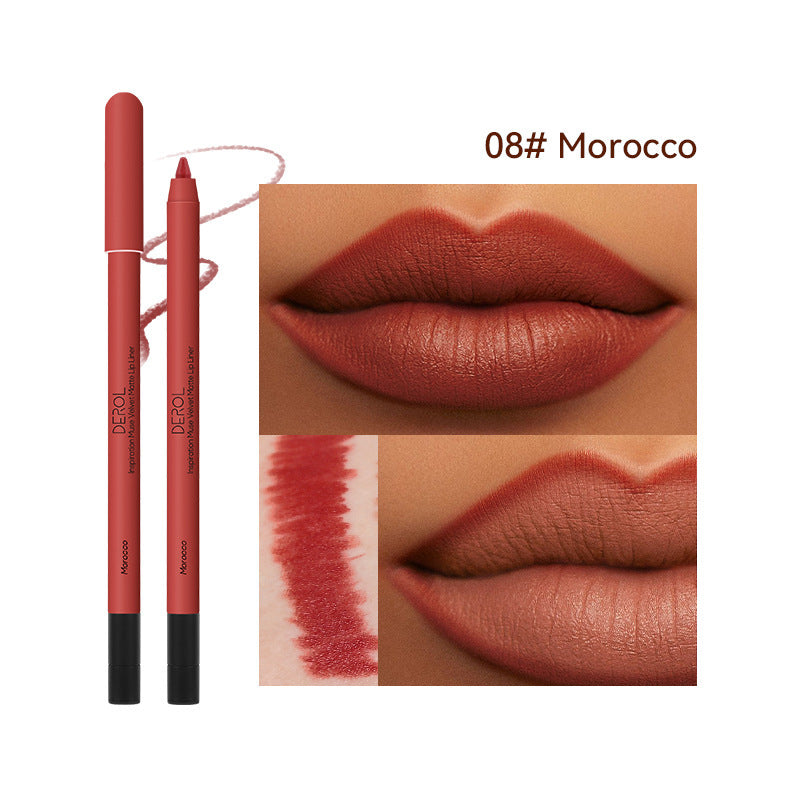 Korean Matte Lip Liner High Shade Velvet Mist Lipstick