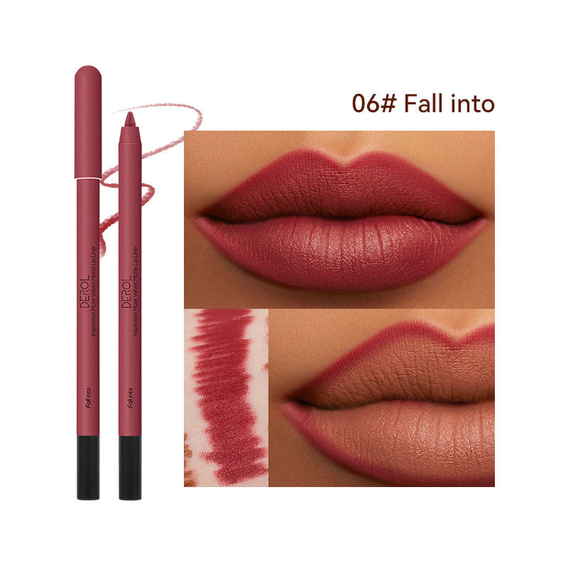 Korean Matte Lip Liner High Shade Velvet Mist Lipstick